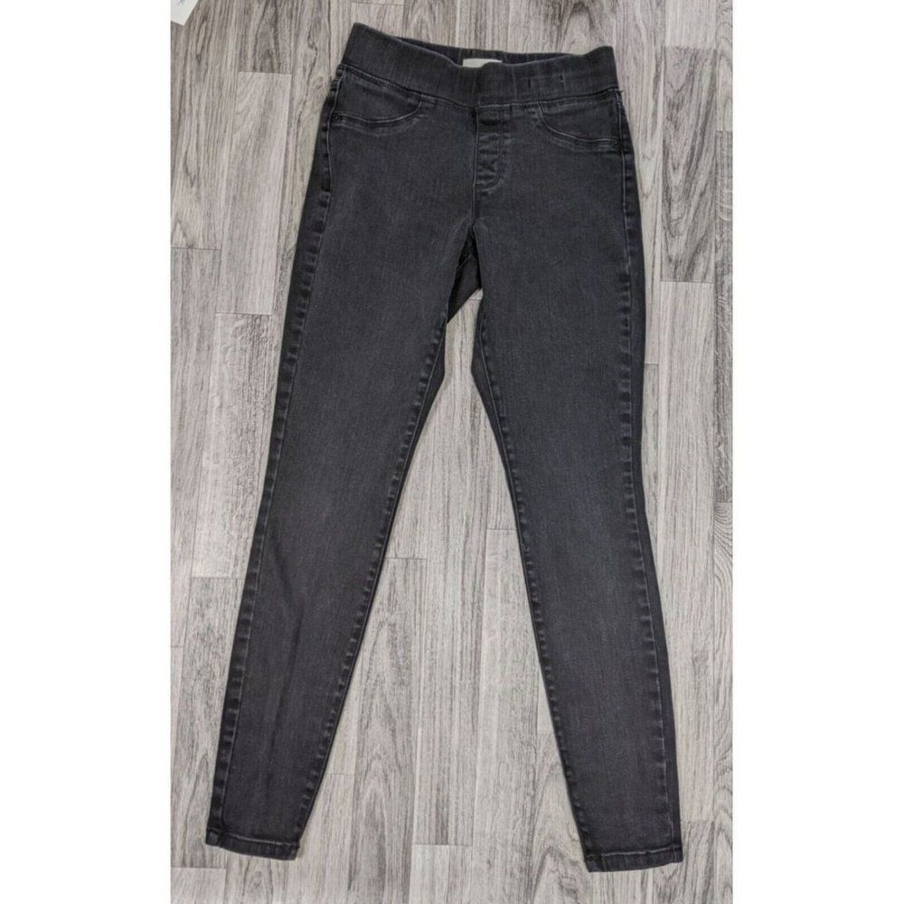 (3/$35) Universal Thread High Rise Pull On Grey Black Denim Jeggings